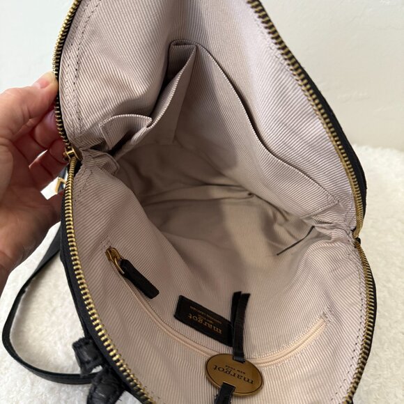 Margot New York Leather "Camille" Backpack BLACK - Picture 13 of 16